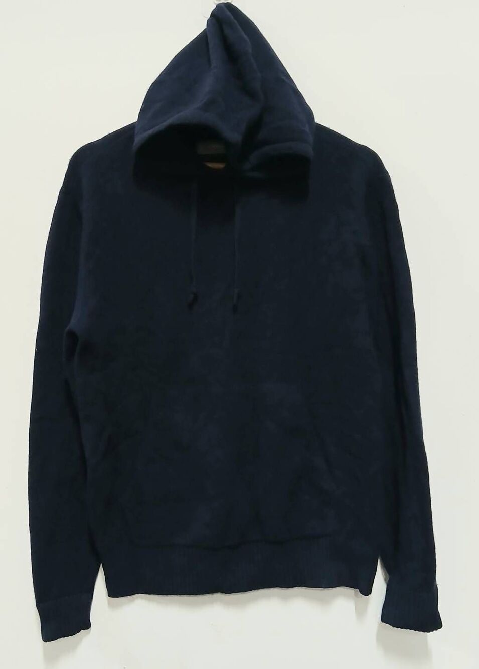 Everlane mens small soft wool blue hoodie sweater pullover classic timeless